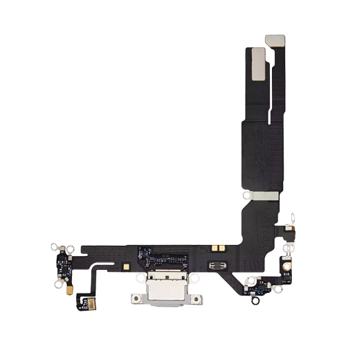 Charging Port Flex Cable Compatible for iPhone 16 (Premium) - White