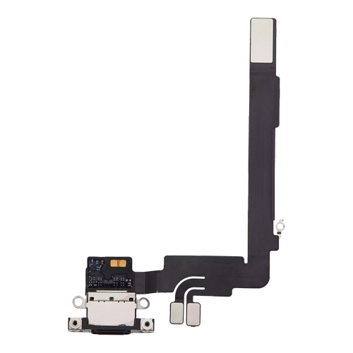 Charging Port Flex Cable Compatible for iPhone 16 Pro Max (Premium) - Black Titanium