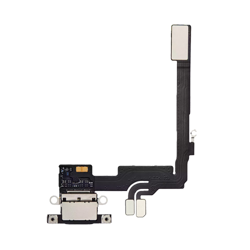 Charging Port Flex Cable Compatible for iPhone 16 Pro (Premium) - Black Titanium