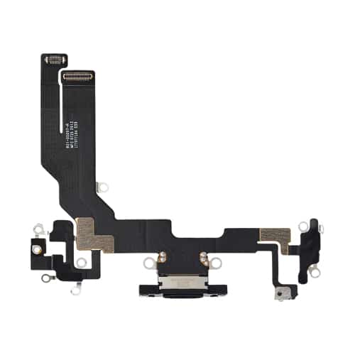 Charging Port Flex Cable Compatible for iPhone 16e / 17e (Premium) - Black