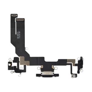 Charging Port Flex Cable Compatible for iPhone 16e / 17e (Aftermarket) - Black