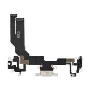 Charging Port Flex Cable Compatible for iPhone 16e / 17e (Premium) - White