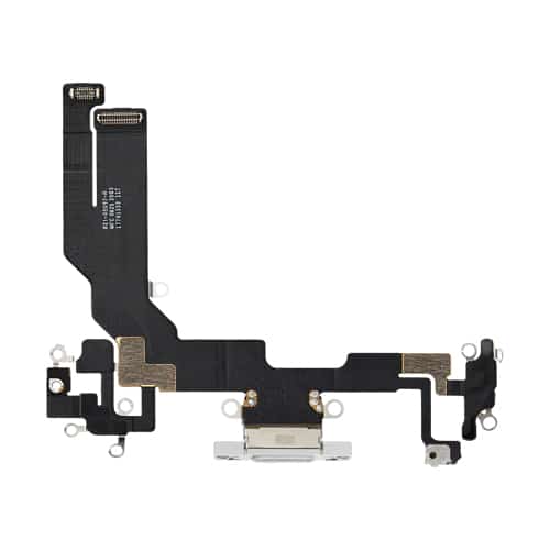 Charging Port Flex Cable Compatible for iPhone 16e / 17e (Premium) - White