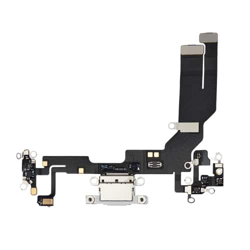 Charging Port Flex Cable Compatible for iPhone 16e / 17e (Premium) - White