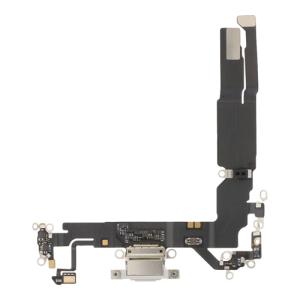 Charging Port Flex Cable Compatible for iPhone 17 (Premium) - White
