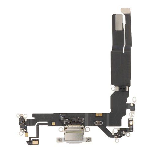 Charging Port Flex Cable Compatible for iPhone 17 (Premium) - White