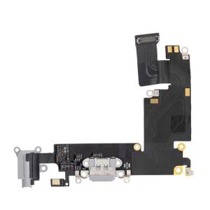 Charging Port Flex Cable Compatible for iPhone 6G Plus (Premium) - Silver