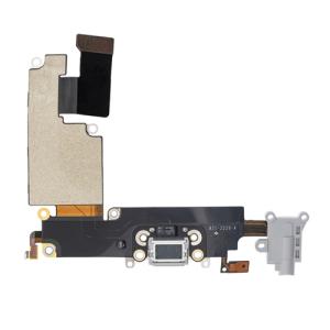 Charging Port Flex Cable Compatible for iPhone 6G Plus (Premium) - Silver