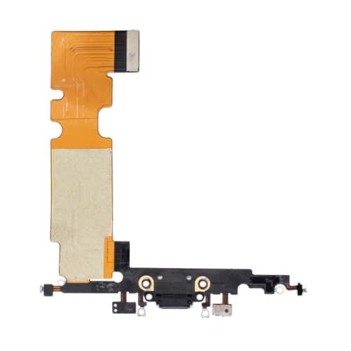 Charging Port Flex Cable Compatible for iPhone 8 Plus (Premium) - Black
