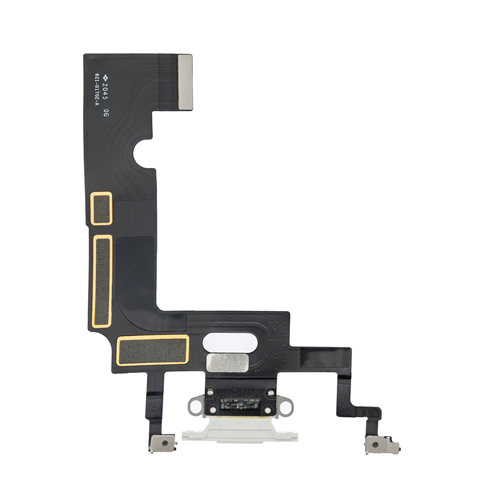 Charging Port Flex Cable Compatible for iPhone XR (Premium) - White