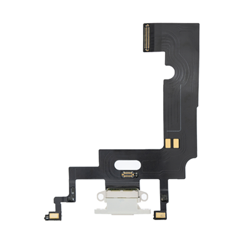 Charging Port Flex Cable Compatible for iPhone XR (Premium) - White