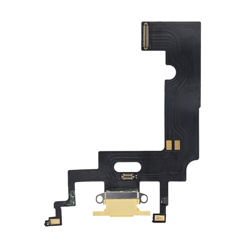 Charging Port Flex Cable Compatible for iPhone XR (Premium) - Yellow