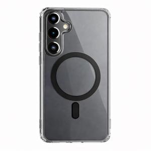 Clear Crystal Case with Magnetic for Samsung Galaxy A57 - Black