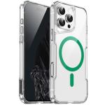 Clear Hard TPU Case with Colored Magsafe for Apple iPhone 16 Plus - Teal