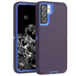 Triple Layer Protection Case & Belt Clip for Samsung Galaxy S21 Ultra 5G - Navy Blue