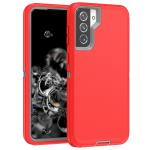 Triple Layer Protection Case & Belt Clip for Samsung Galaxy S21 Plus 5G - Red
