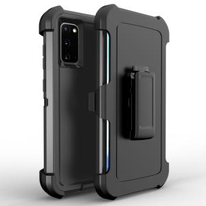 Triple Layer Protection Case & Belt Clip for Samsung Galaxy S20 FE 5G - Black