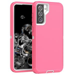 Triple Layer Protection Case & Belt Clip for Samsung Galaxy S21 Ultra 5G - Pink