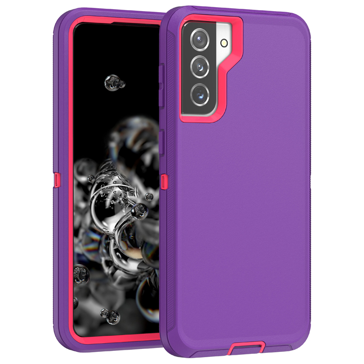 Triple Layer Protection Case & Belt Clip for Samsung Galaxy S21 5G - Purple