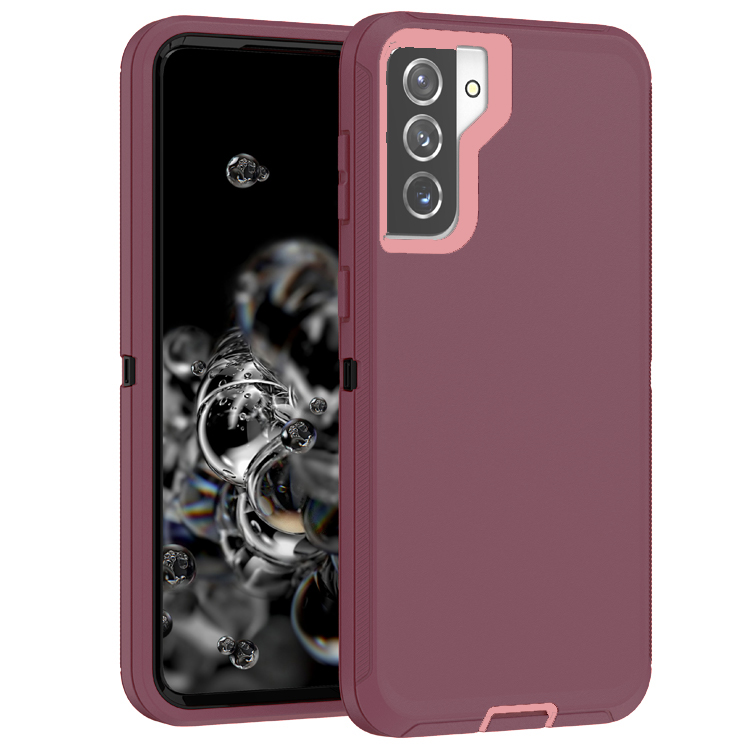 Triple Layer Protection Case & Belt Clip for Samsung Galaxy S23 - Wine