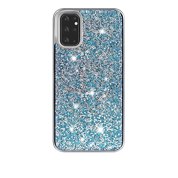 Hybrid Premium Diamond Bling Shockproof Phone Case for Samsung Galaxy S21 5G - Blue