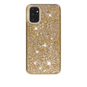 Hybrid Premium Diamond Bling Shockproof Phone Case for Samsung Galaxy S21 5G - Golden