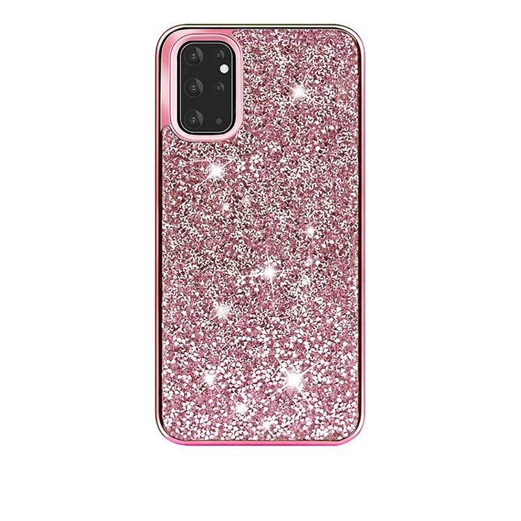 Hybrid Premium Diamond Bling Shockproof Phone Case for Samsung Galaxy S21 5G - Hot Pink