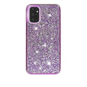 Hybrid Premium Diamond Bling Shockproof Phone Case for Samsung Galaxy S21 5G - Purple