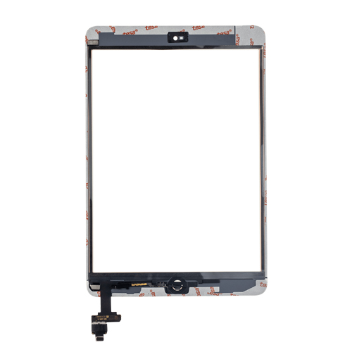 Digitizer With Home Button Pre-Installed Compatible for iPad Mini 1 / Mini 2 (Premium) - White