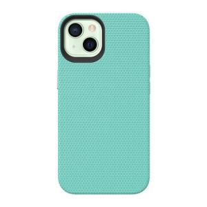 Triangle Shockproof Case with Anti Slip Grains for Apple iPhone 15 - Mint