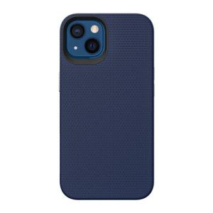 Triangle Shockproof Case with Anti Slip Grains for Apple iPhone 15 - Navy Blue