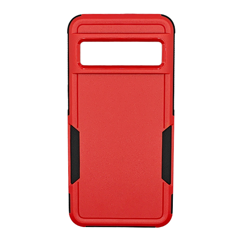 Dual Layer Shockproof Case for Google Pixel 7a - Red
