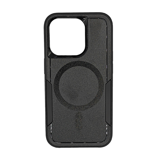 Dual Layer Shockproof with Magsafe Case for iPhone 15 Pro Max - Black
