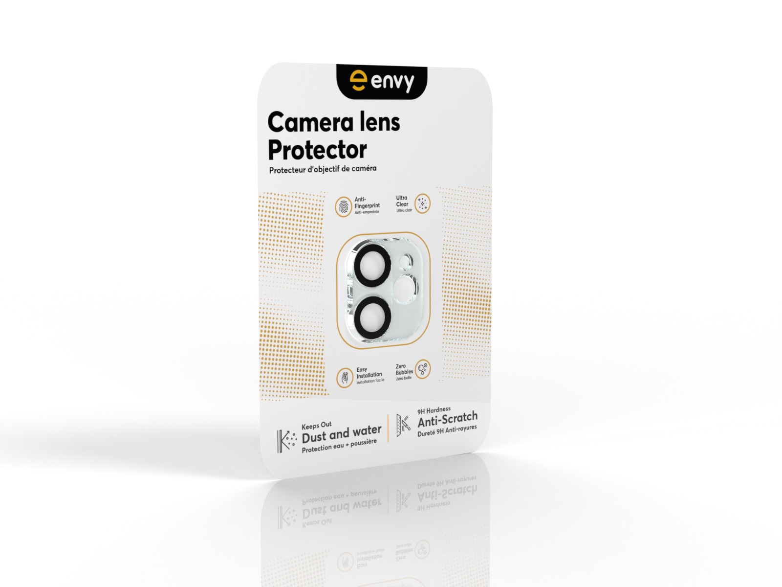 Tempered Glass Camera Lens Protector for iPhone 12 - Clear