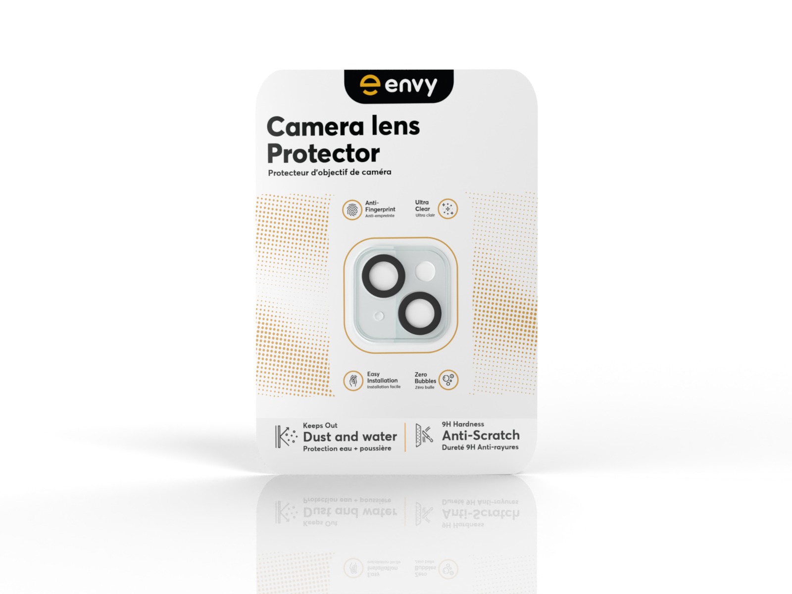 Tempered Glass Camera Lens Protector for iPhone 15 / 15 Plus - Clear