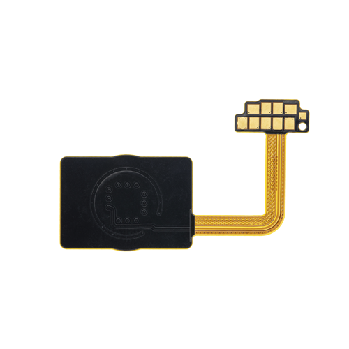 Home Button With Fingerprint Reader Flex Compatible for LG G7 ThinQ - Black