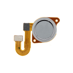 Fingerprint Scanner With Flex Cable Compatible for Moto G 5G (XT2113-3 / 2020) / One 5G Ace (XT2113-1/2 / 2021) - Silver