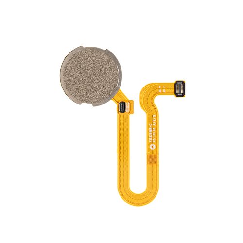 Fingerprint Scanner With Flex Cable Compatible for Moto One Hyper (XT2027 / 2020) - Dark Amber Red