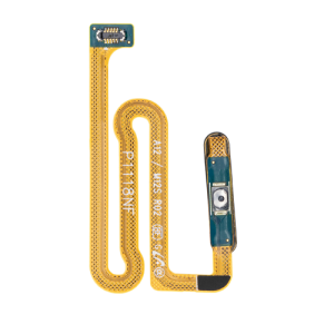 Fingerprint Scanner With Flex Cable Compatible for Samsung Galaxy A12 (A125 / 2020) / A12 Nacho (A127 / 2021) - Black