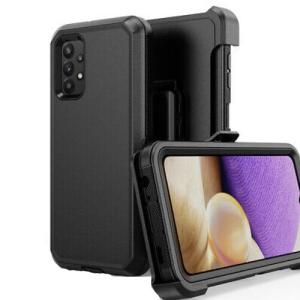 Triple Layer Protection Case & Belt Clip for Samsung Galaxy A52 - Black
