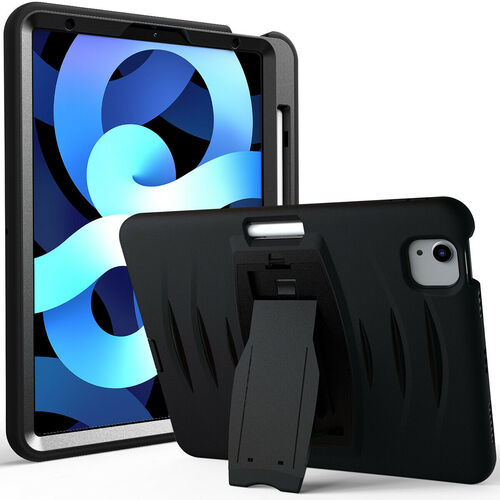 Shockproof Heavy Duty Rugged Defender Case for Apple iPad Air 4 10.9 / iPad Air 5 / Air 6 11'' / Air 7 11" / Air 8 11" - Black