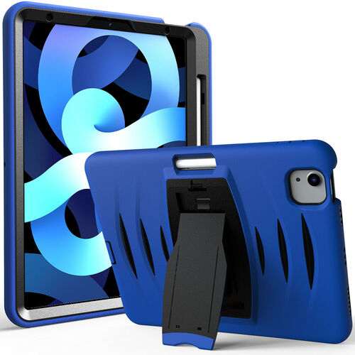 Shockproof Heavy Duty Rugged Defender Case for Apple iPad Air 4 10.9 / iPad Air 5 / Air 6 11'' / Air 7 11'' / Air 8 11" - Blue