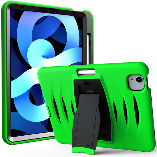 Shockproof Heavy Duty Rugged Defender Case for Apple iPad Air 4 10.9 / iPad Air 5 / Air 6 11'' / Air 7 11" / Air 8 11"  - Green