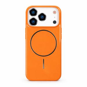 Glossy Hard Magsafe Case for Apple iPhone 17 Pro - Orange