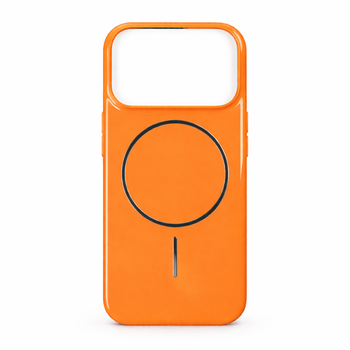 Glossy Hard Magsafe Case for Apple iPhone 17 Pro - Orange