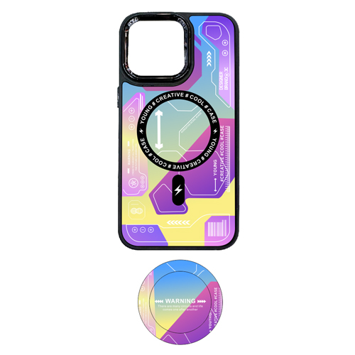 Graphic Design with Magsafe Case + Pop Socket for Apple iPhone 15 Pro - Nº 3