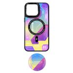 Graphic Design with Magsafe Case + Pop Socket for Apple iPhone 15 Pro Max - Nº 3