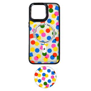 Graphic Design with Magsafe Case + Pop Socket for Apple iPhone 15 Pro - Nº 9