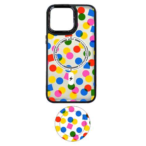 Graphic Design with Magsafe Case + Pop Socket for Apple iPhone 15 Pro - Nº 9