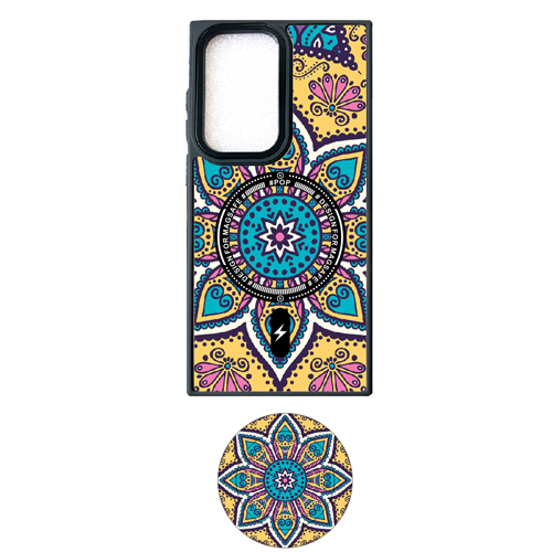 Graphic Design with Magsafe Case + Pop Socket for Samsung Galaxy S23 Ultra - Nº 1